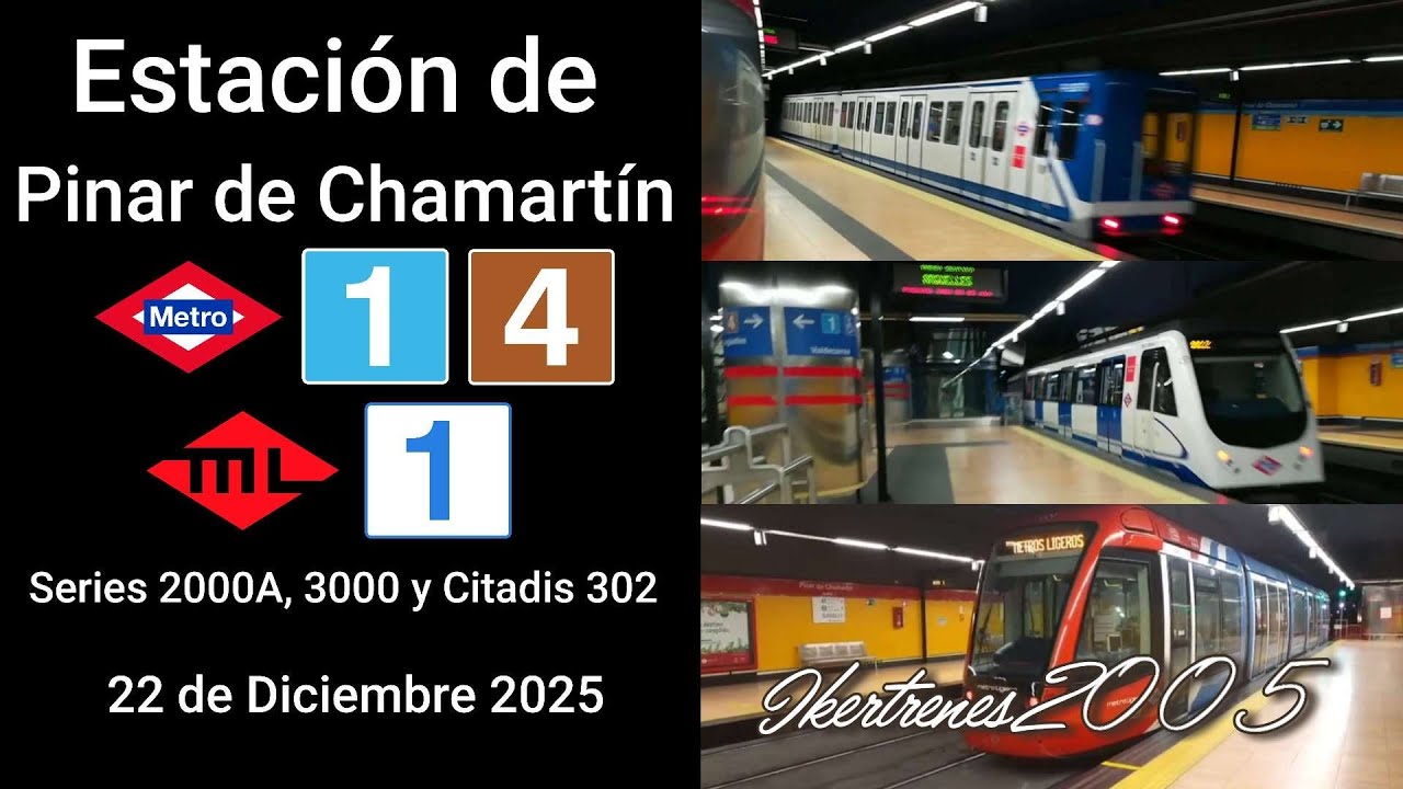 Metro de Madrid L1 y L4 y Metro ligero ML-1 | Estación de Pinar de Chamartín 