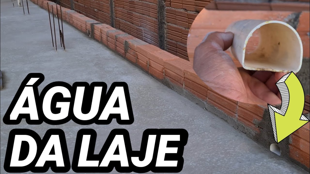 escoamento de água da laje.veja oque esse pedreiro fez