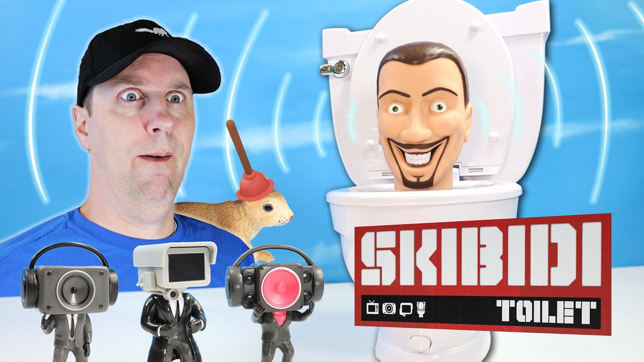 SKIBIDI Toilet Official Toys Action Figures Plush from Bonkers Review YUCK?