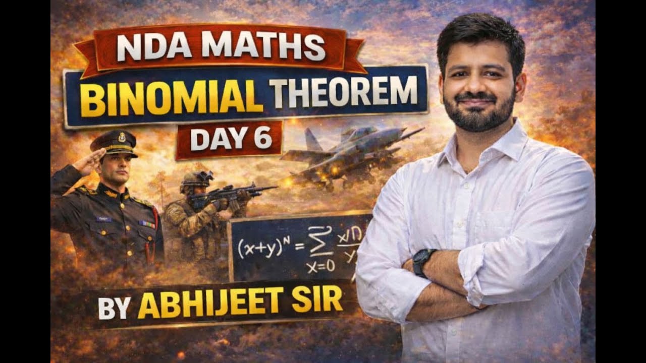 BINOMIAL THEOREM CLASS-6 BY ABHIJEET SINGH #nda #missionnda