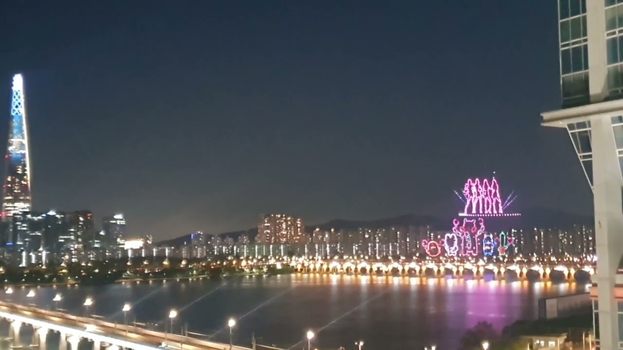 강변 테크노마트, 한강 드론 라이트 쇼(260427)