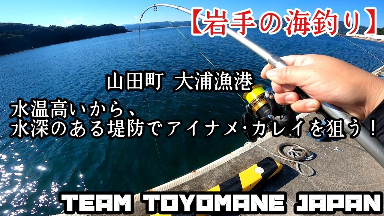 【岩手の海釣り】水温高いから、水深のある堤防でアイナメ･カレイを狙う！