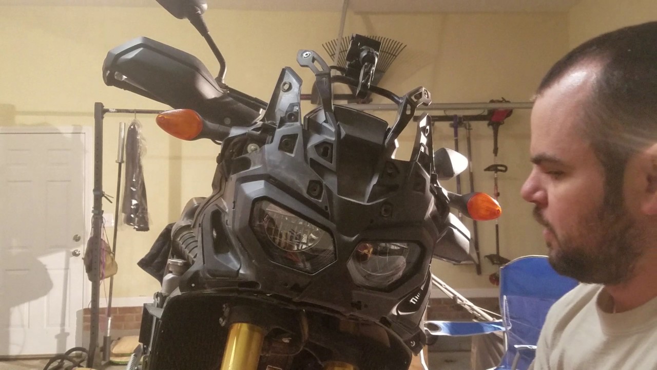 Front cowl removal of africa twin