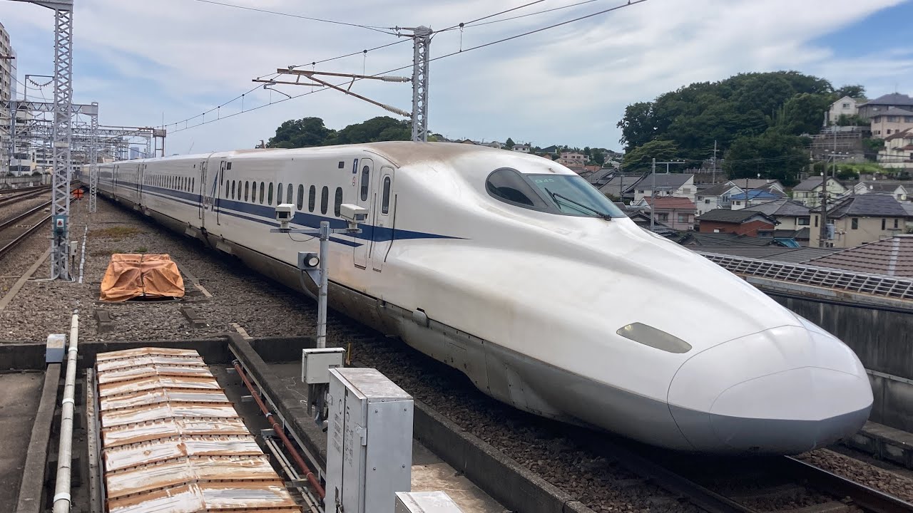 新幹線のぞみ67号N700A車窓 新横浜→新大阪・岡山/ 東海道・山陽新幹線 新横浜1107発(広島行)