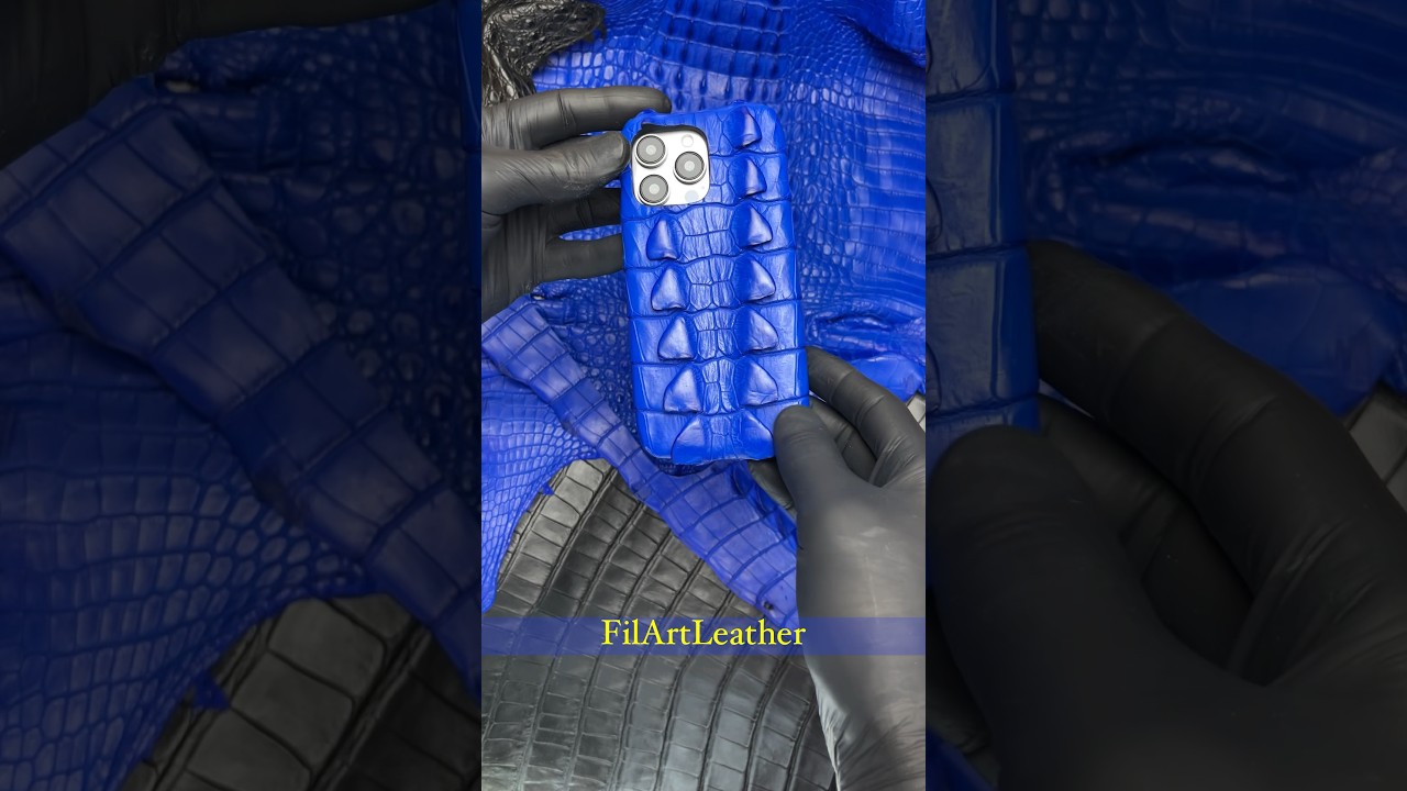 Luxury case. FilArtLeather made of crocodile for iPhone 15 Pro Max #iphone #crocodile #filartleather