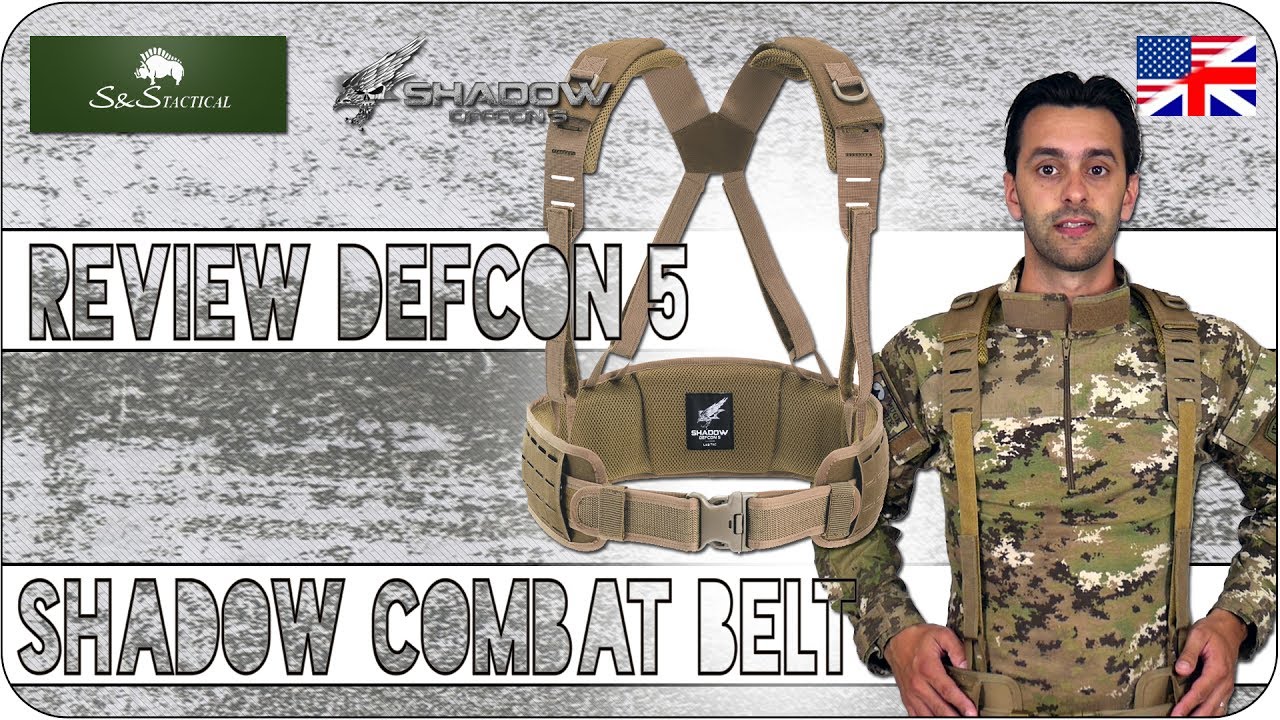 Airsoft Review ENG - Shadow Molle Combat Belt Defcon 5 tested by Lab-tac