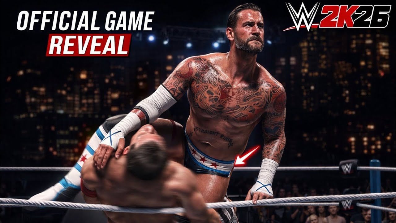 OFFICIAL GAME REVEAL! CM Punk in WWE 2K26 Looks INSANE 🤯