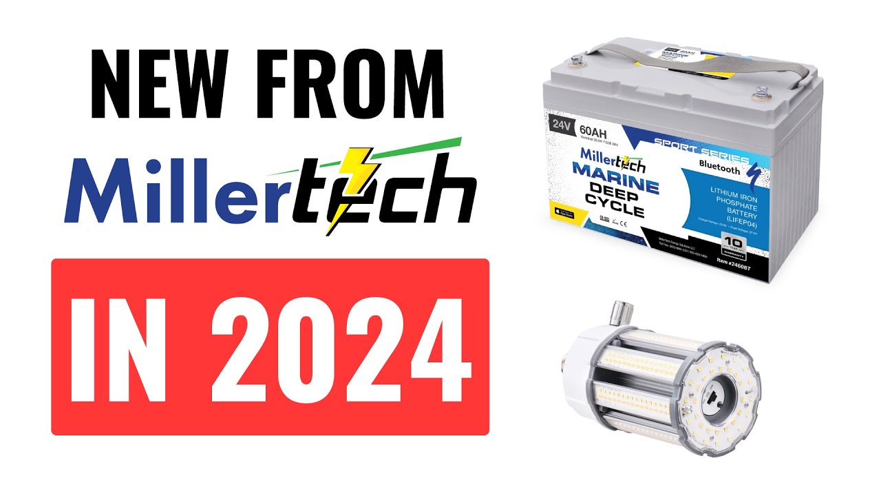 New From MillerTech In 2024 - More Bluetooth Sport Series Battery Models & Awesome DC Light Bulbs!