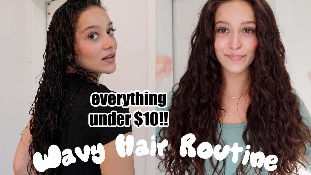 Wavy Curly BUDGET haircare routine!