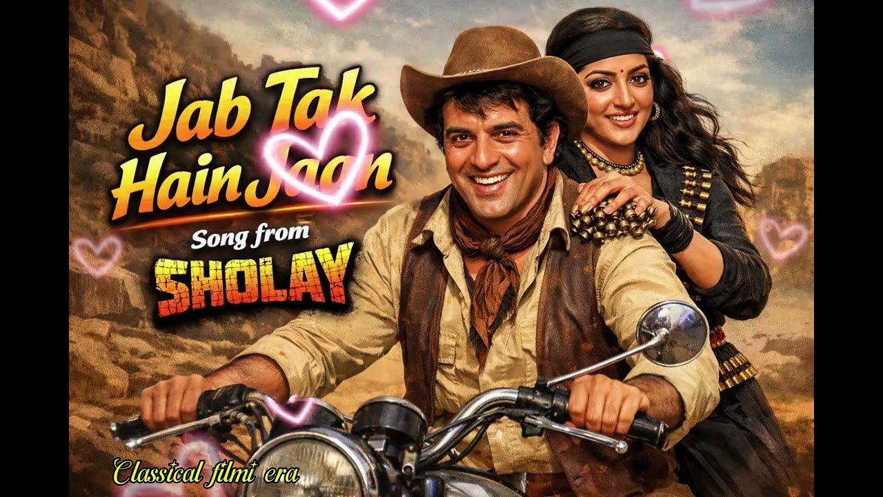 Jab Tak Hai Jaan Song | Sholay (1975) | Dharmendra & Hema Malini | Classic Bollywood Hit