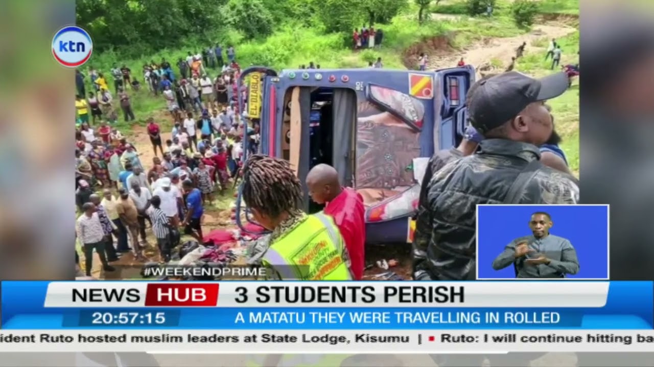 Three Kenyatta University students die while six others injured after deadly crash in Kibwezi