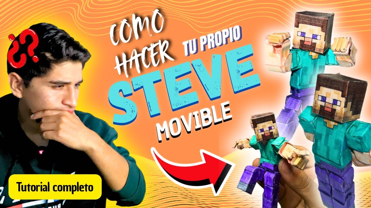 Minecraft Papercraft: cómo hacer a Steve de Minecraft con más de 30 articulaciones! (Tuto. Completo)