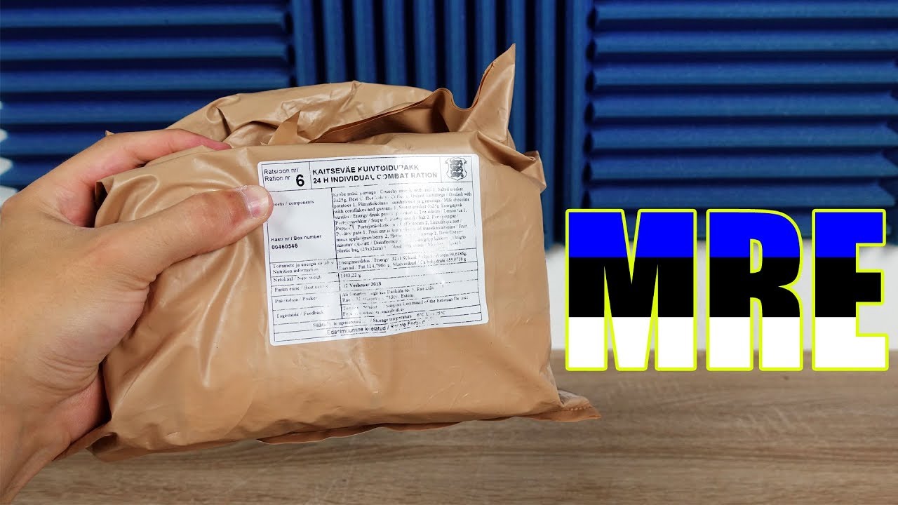 Militär Essen aus Estland für 24H! - Unboxing der Survival Tagesration