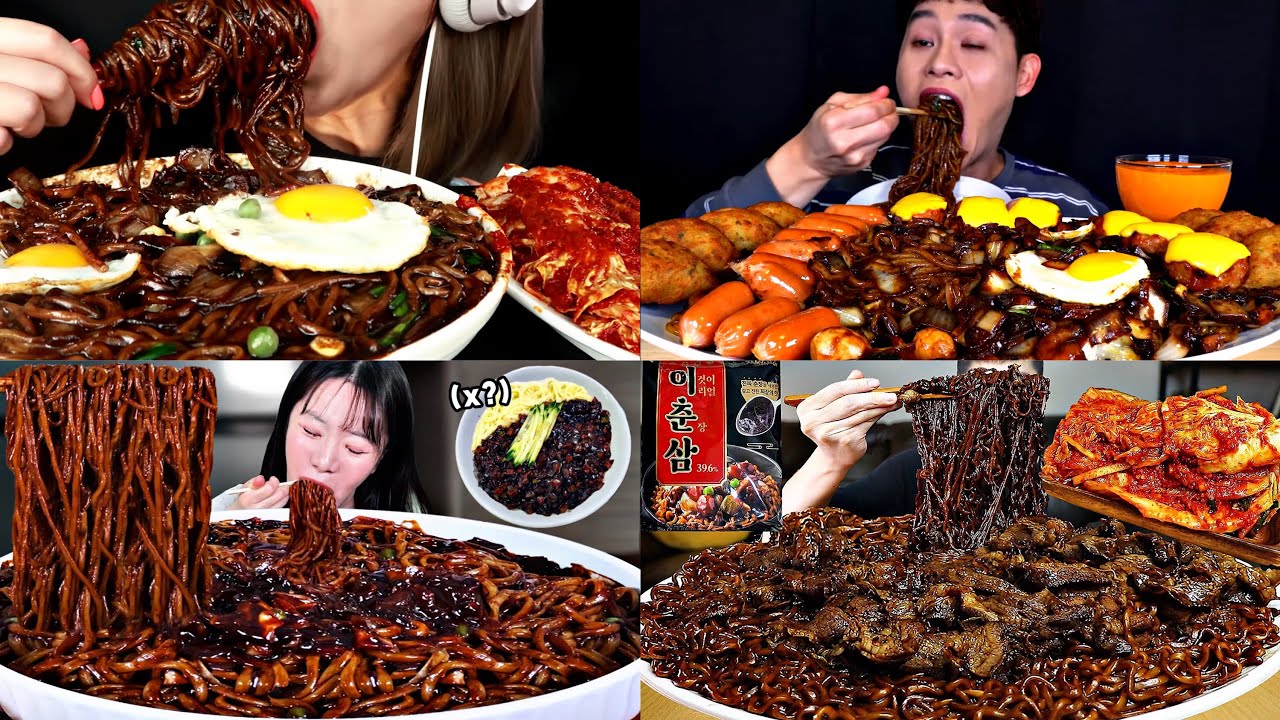 BLACK BEAN NOODLE MUKBANG JJAJANGMYEON
