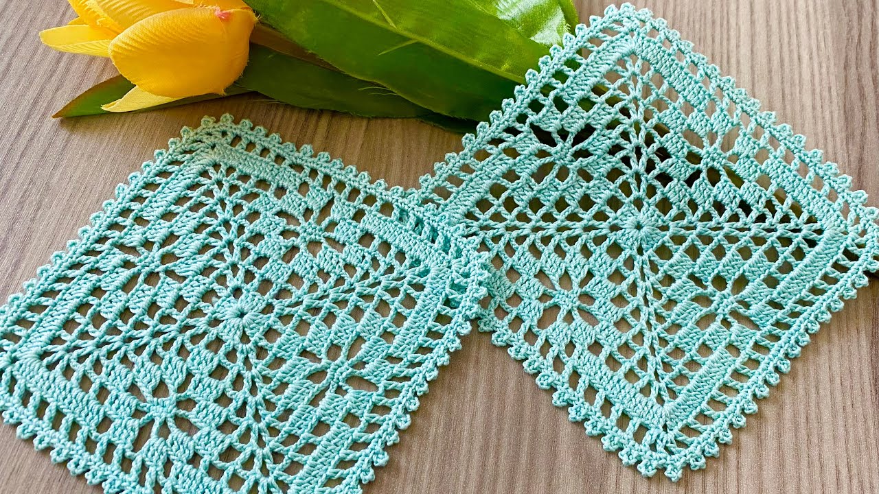 Very Stylish and New Crochet Square Motif Runner, Blouse Pattern Detailed Tutorial