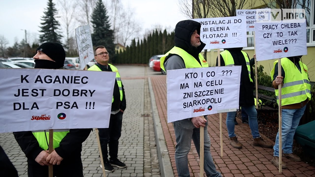 Pikieta związkowców w Siarkopolu. Z pracownikami rozmawiał prezes Grupy Azoty