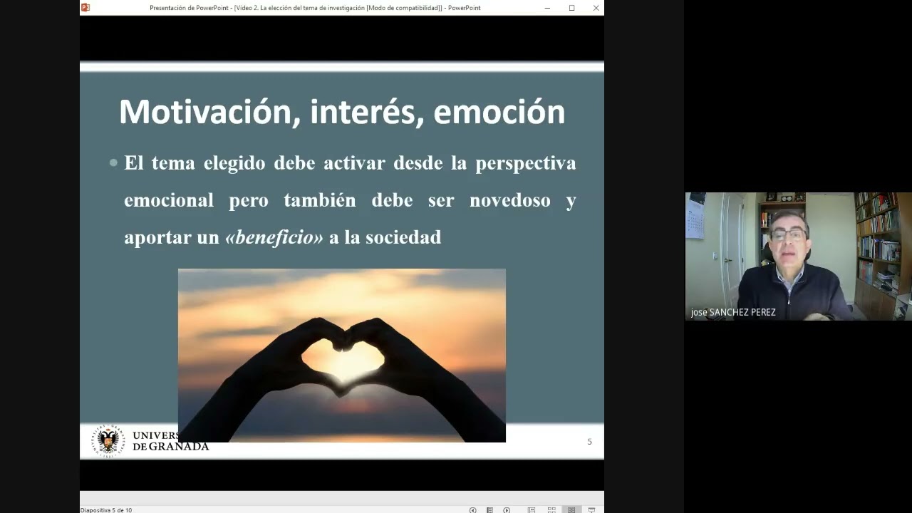Vídeo 2  Elección del tema de investigación  23'
