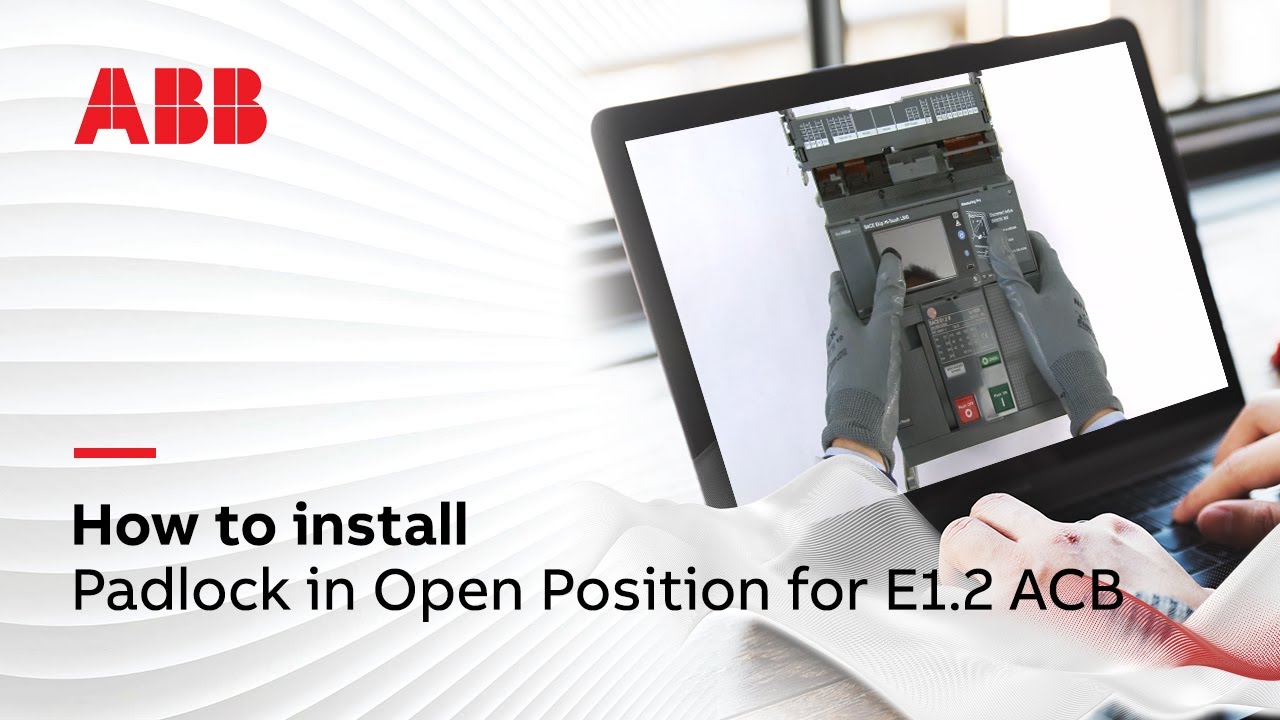 How to install Padlock in Open Position for E1.2 ACB