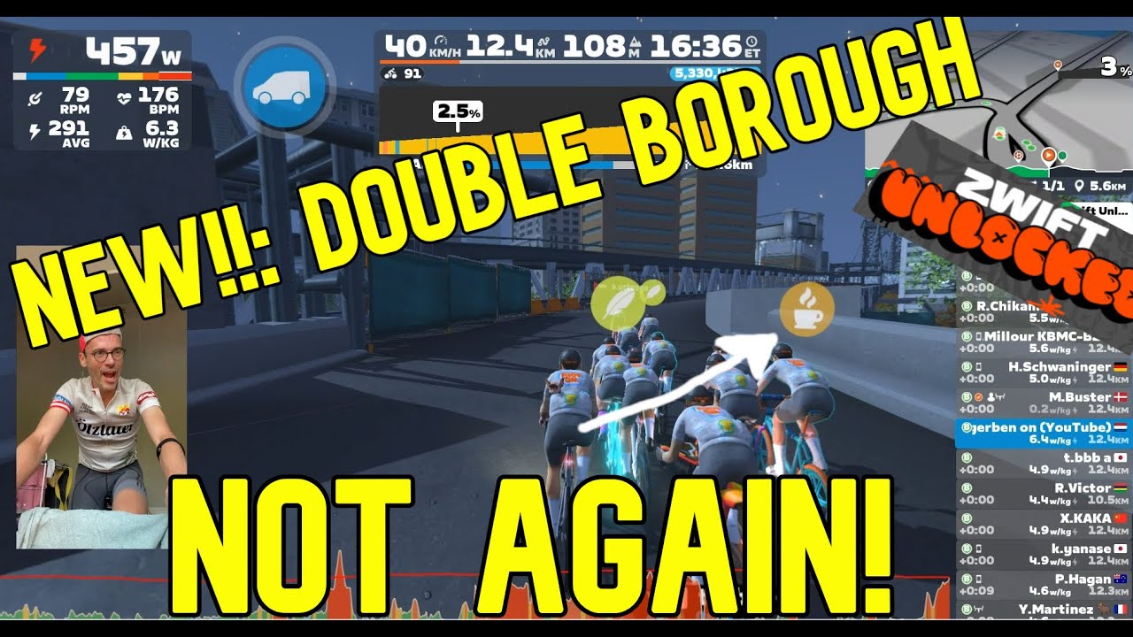 New Zwift Route = Double Borough | Stage 5 Zwift Unlocked