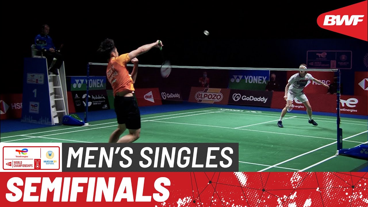 TotalEnergies BWF World Championships 2021 | Anders Antonsen (DEN) [3] vs Loh Kean Yew (SGP) | SF