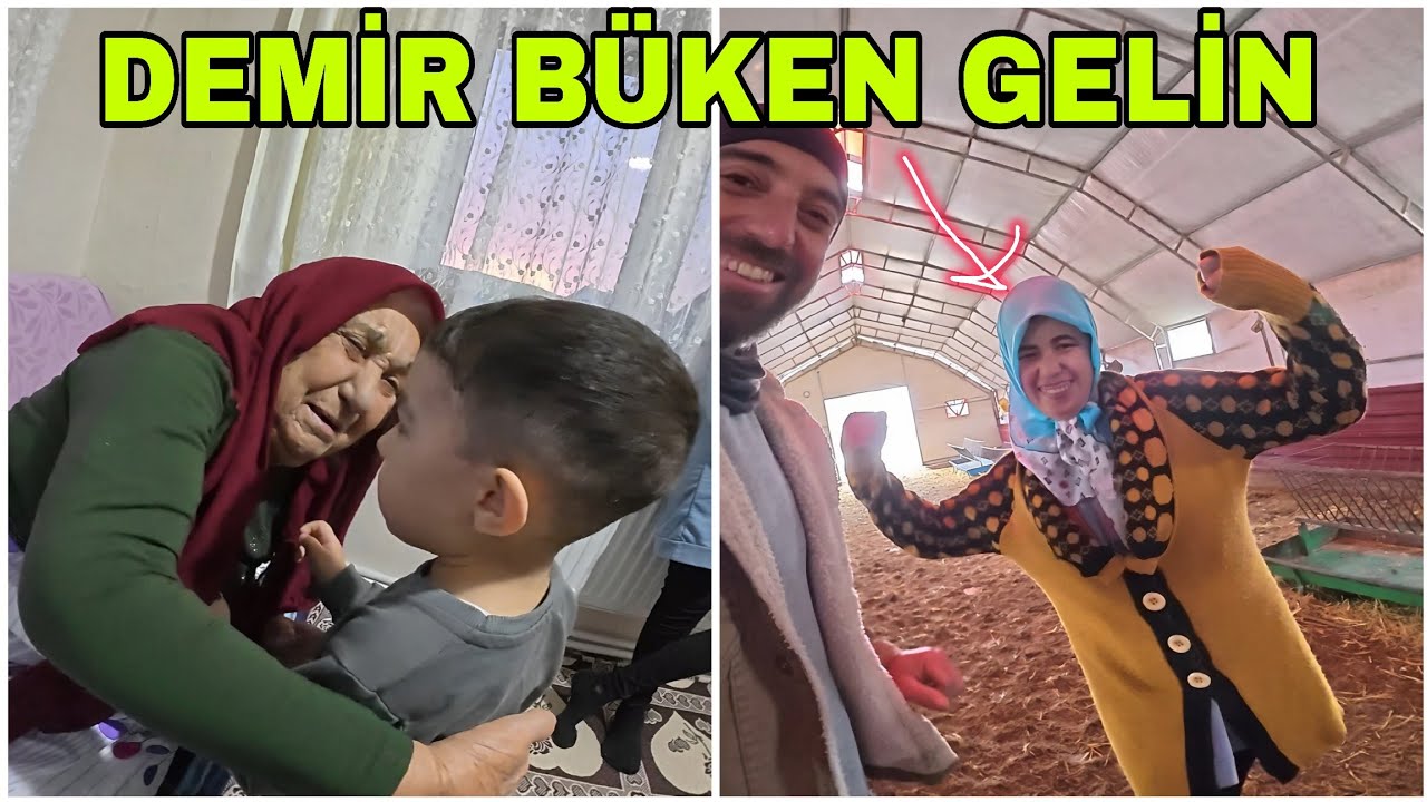 DEMİRİ B&Uuml;KT&Uuml;..NİNEM EVE GELDİ..YENİ KUZULUK YAPIYORUZ..LEYLEK KIŞI