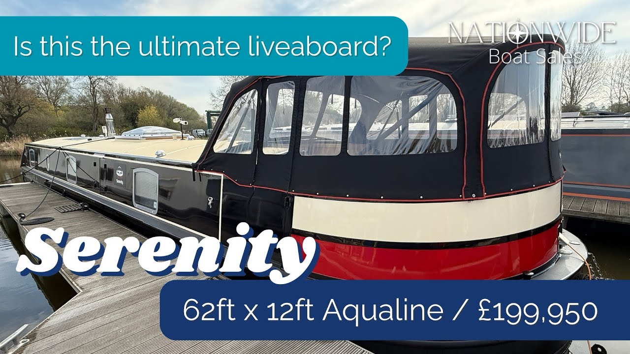 Widebeam for Sale - Serenity / 62ft x 12ft Aqualine