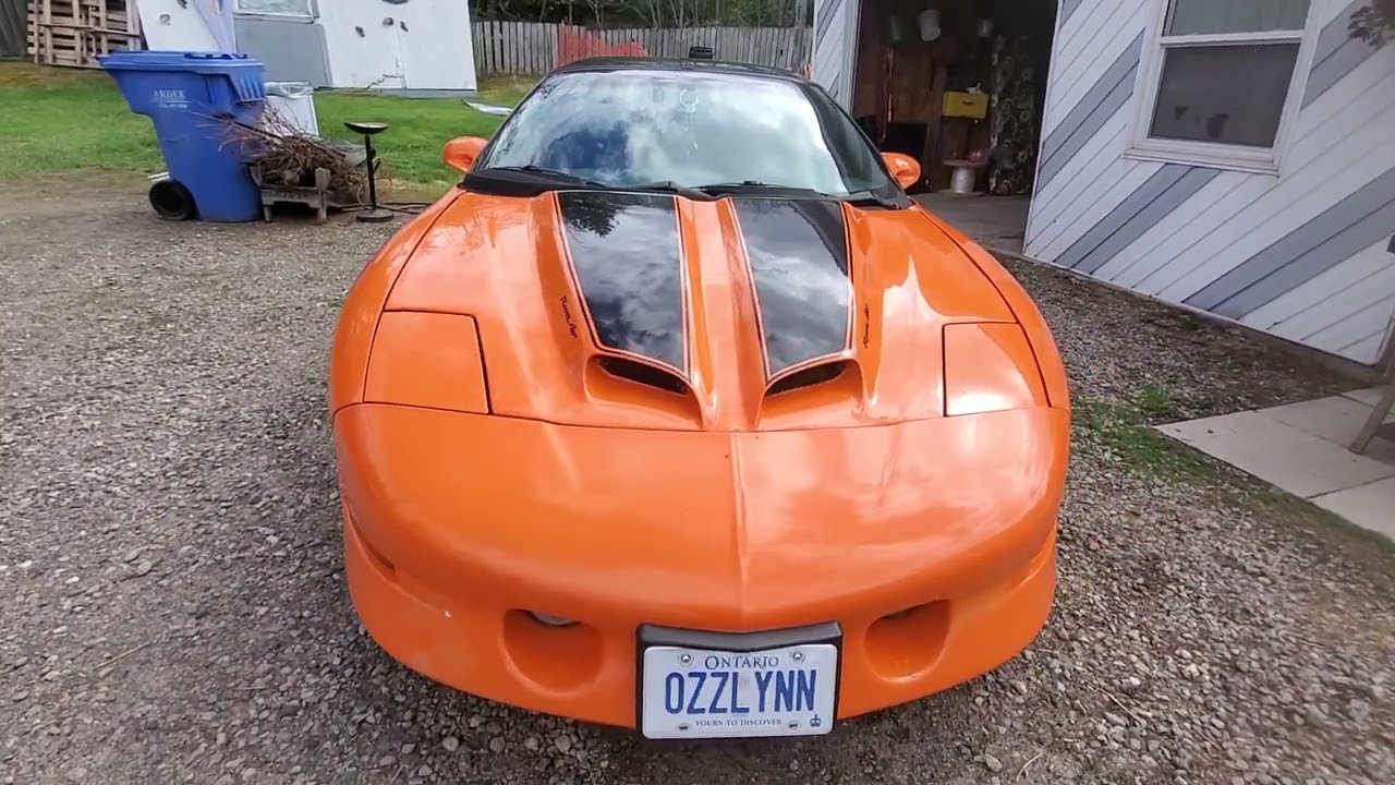 Orange pontiac Trans am Fire-Bird Special Edition