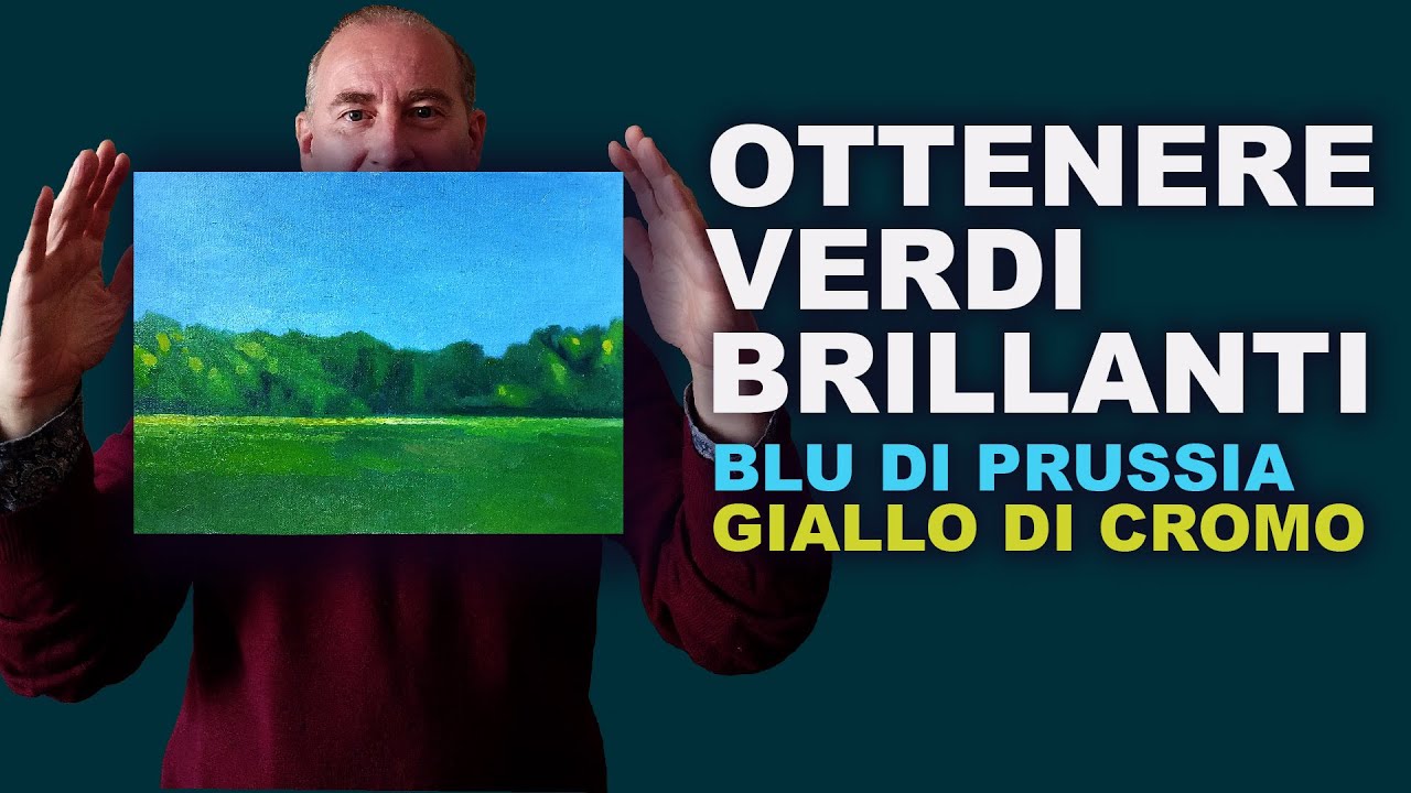 Come dipingere con il blu di prussia e il giallo cromo.