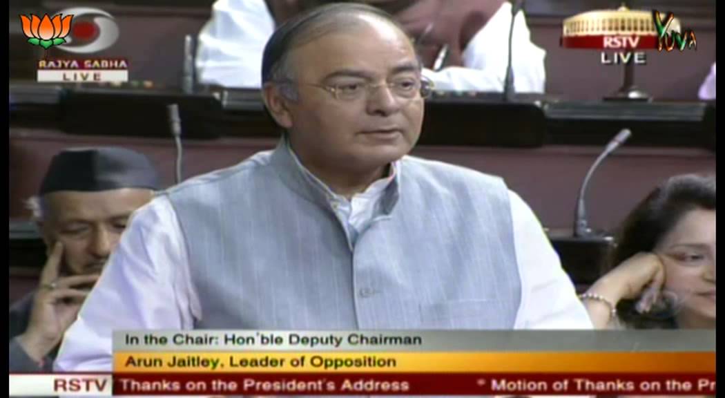 Shri Arun Jaitley speech in Rajya Sabha during Motion of Thanks on the President's Address