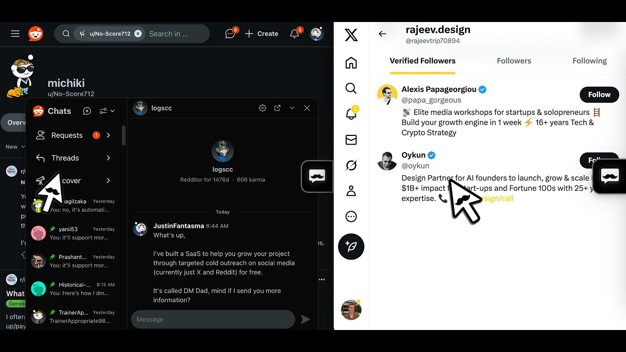 How I Automated Outreach on X + Reddit in 1 Click