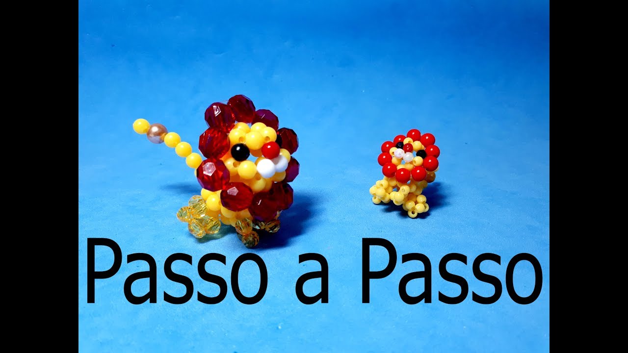 DIY - Leão de Miçangas Passo a Passo
