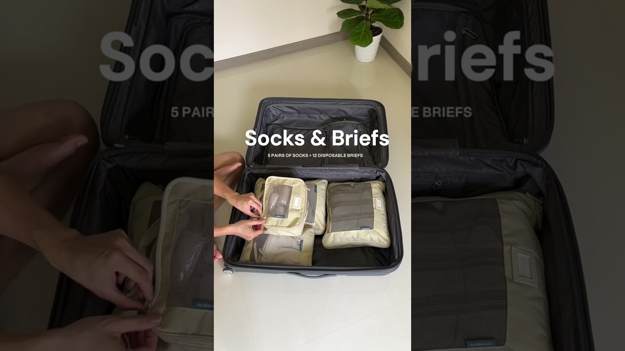 ASMR Travel Packing Using SetOff&trade; Compressible Packing Cubes #packwithme