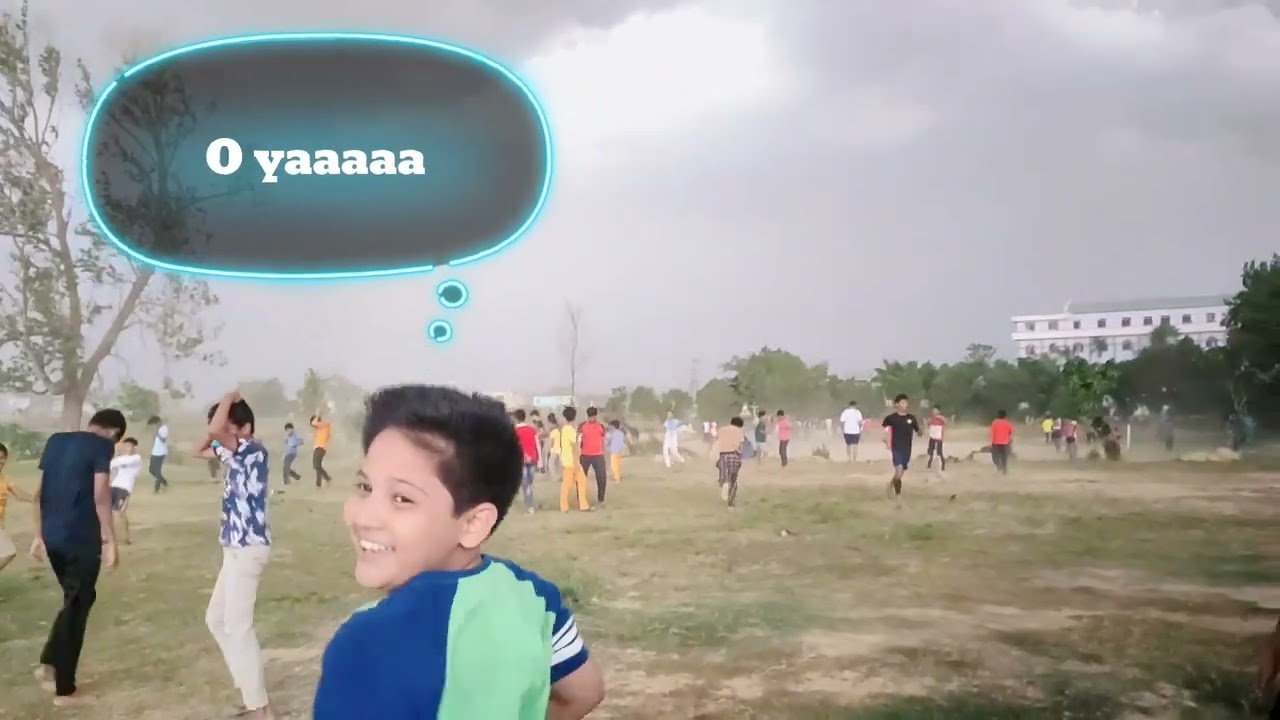 Match ke beech  me aa gya tufan|| Bhago tufan aya|| Rejendra Mardi