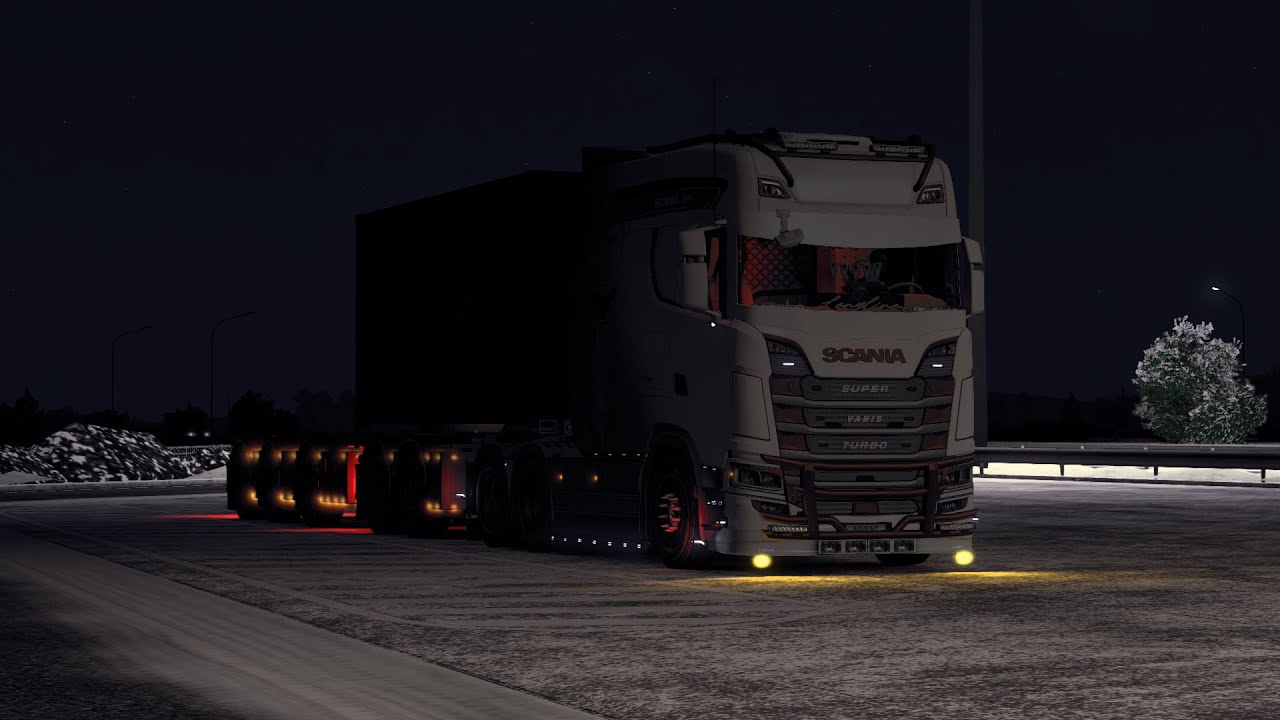 ETS2 (FR) Livraison  de Venise (i) à Temi (i) 675km Equipements Electroniques - Scania S Longline