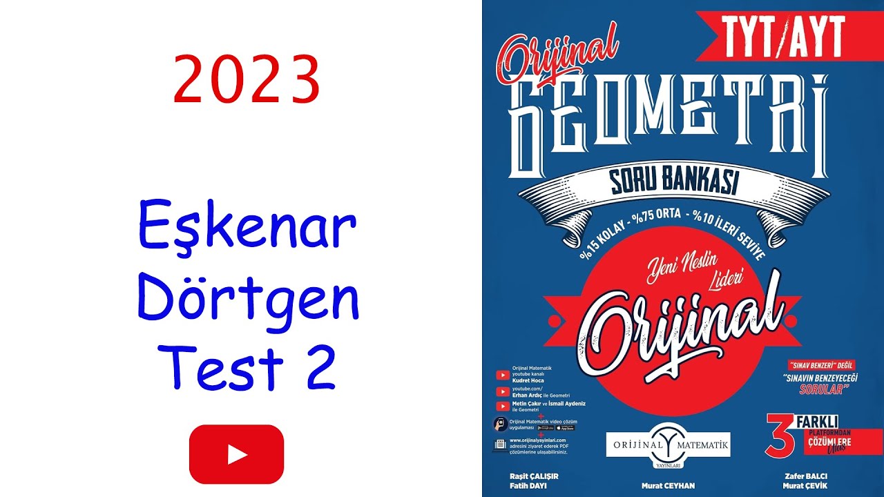 Orijinal geometri Eşkenar Dörtgen Test 2