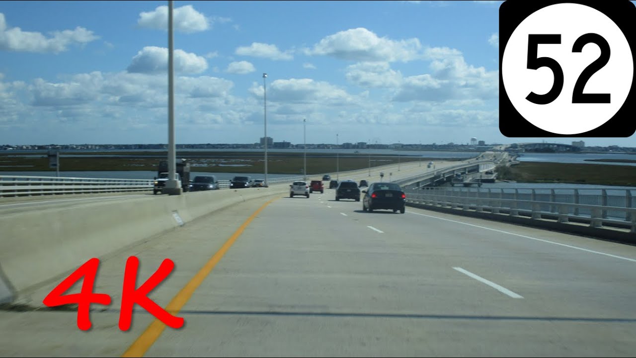 ⁴ᴷ Ocean City/Stainton Memorial Causeway (NJ Route 52) southbound [4K VIDEO]