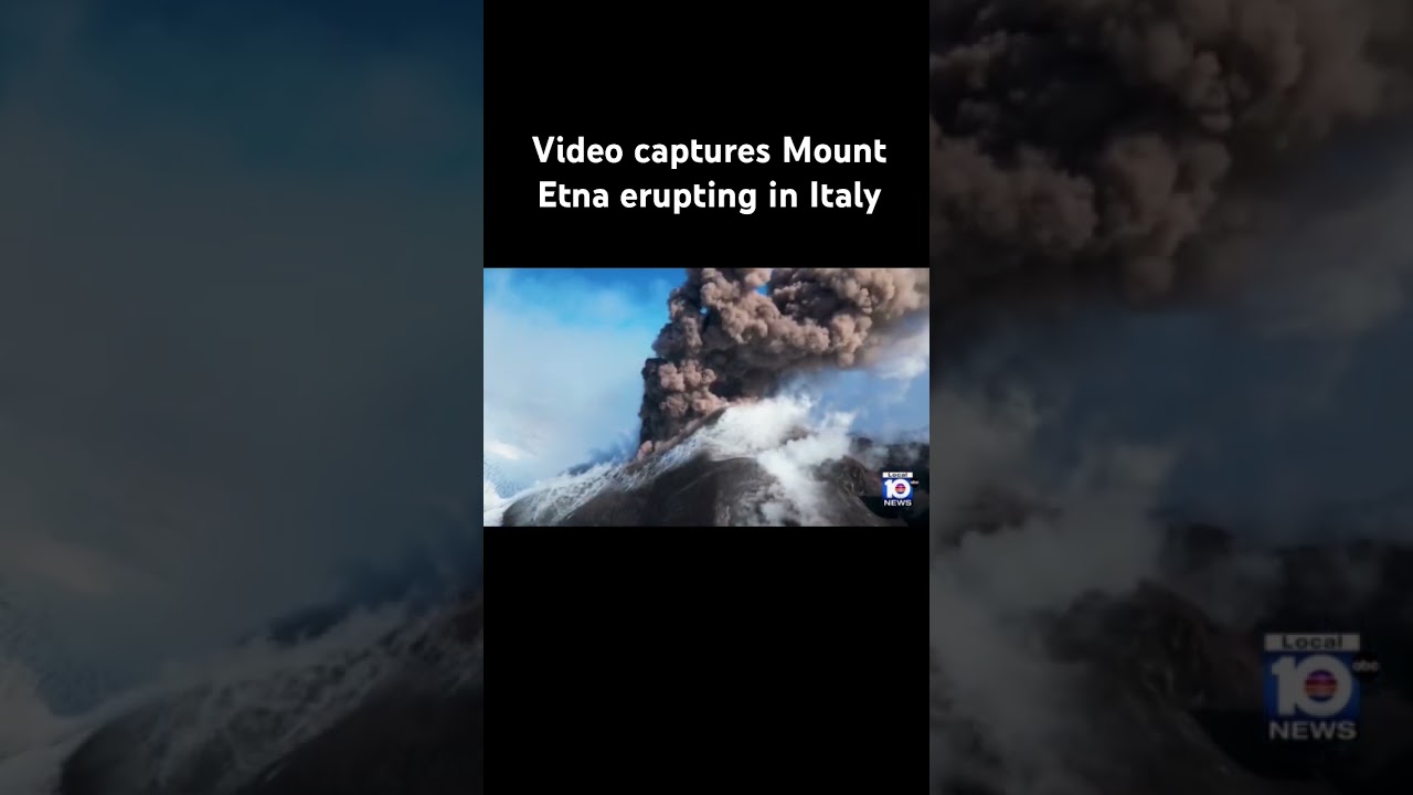 Video captures Mount Etna erupting in Italy #italy #sicily #mountetna