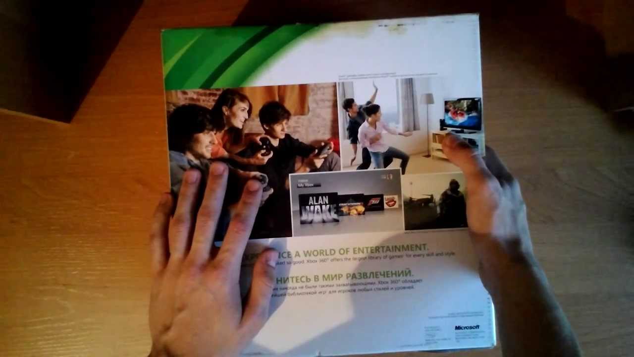 Распаковка и обзор Xbox 360 Slim 250gb