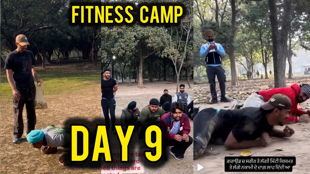 Day 9 in fitness camp mohali 