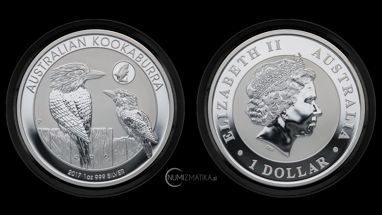 2017 Australian Kookaburra &ndash; 1 Dollar Coin with Shark Privy Mark