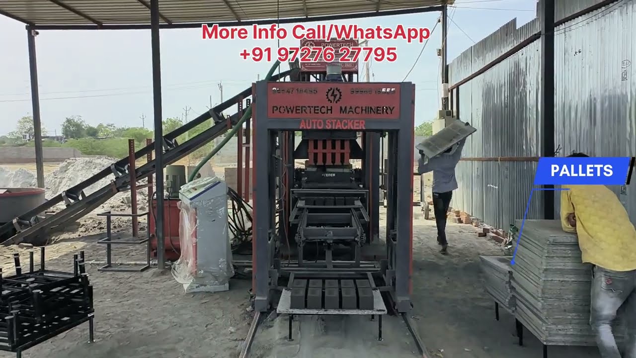 How to Make Flyash/Cement Bricks Making Process 