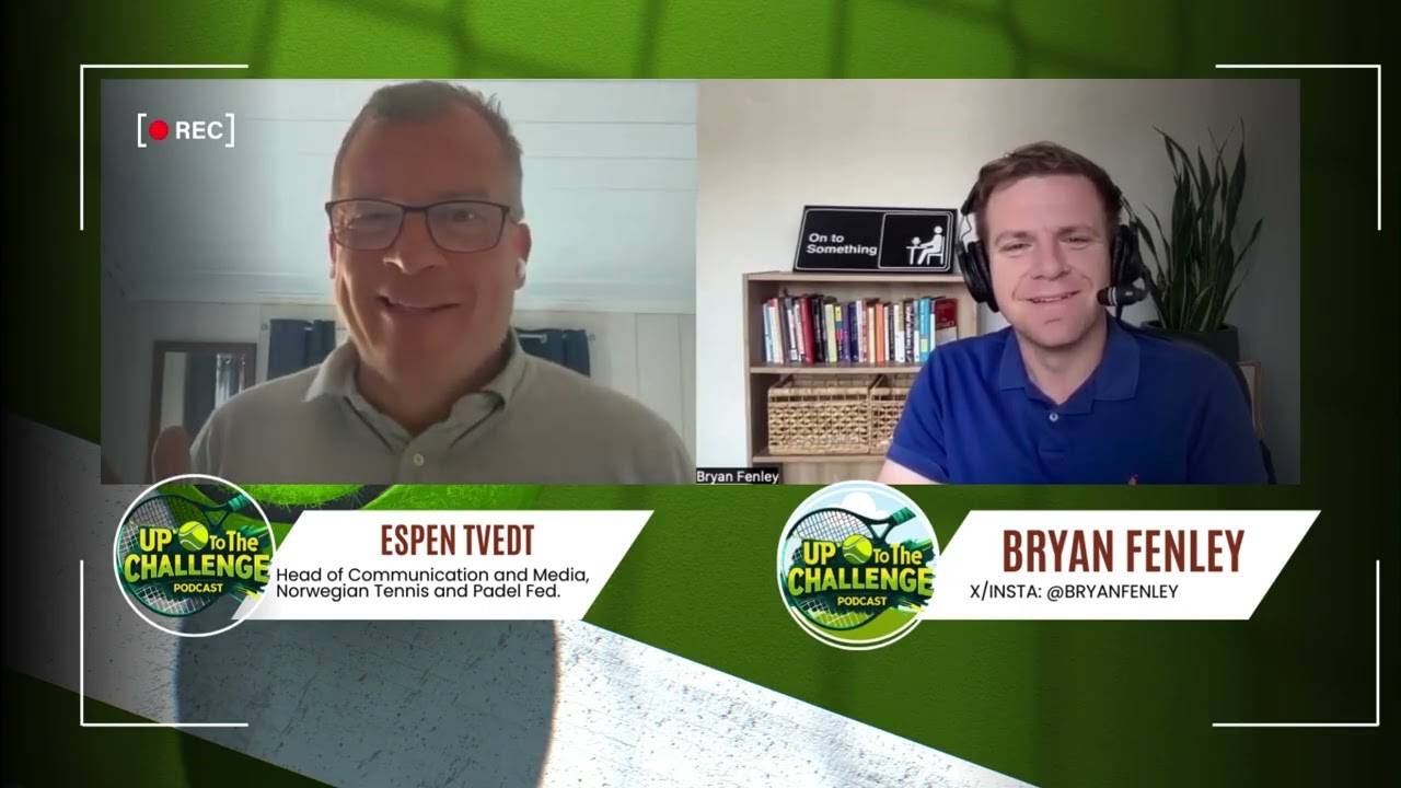Tennis talk with executive Espen Tvedt