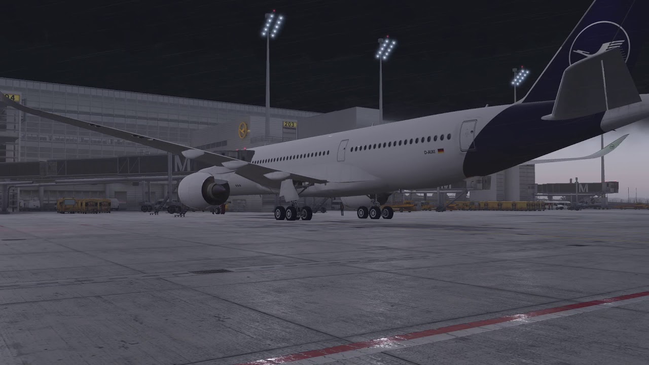 X-Plane 11 | EDDM-LIRF | a350 | Low Visibility Approach in to Rome (FULL FLIGHT)