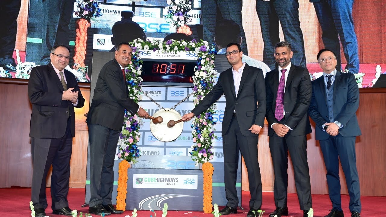 Listing Ceremony of Cube Highways Trust, InvIT at BSE | 26 April 2023