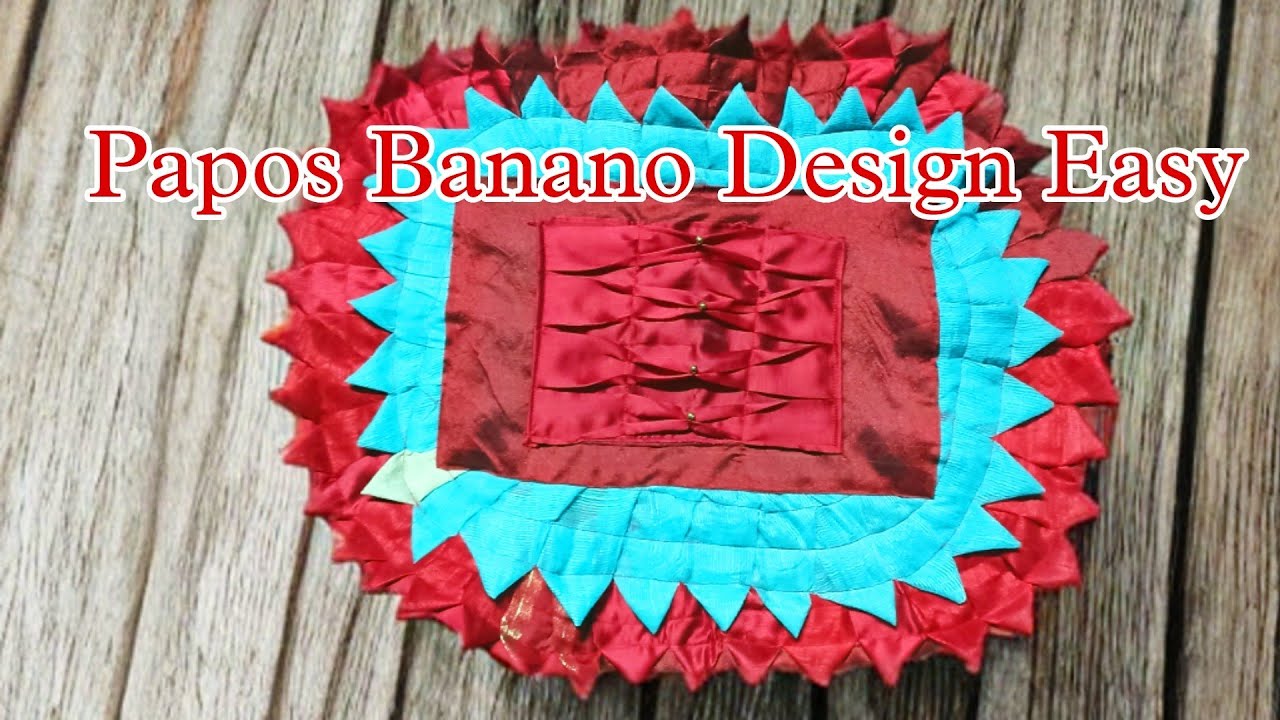 Papos Banano Design Easy | Doormat Banano At Home | Simple Paposh Making | Papos Making