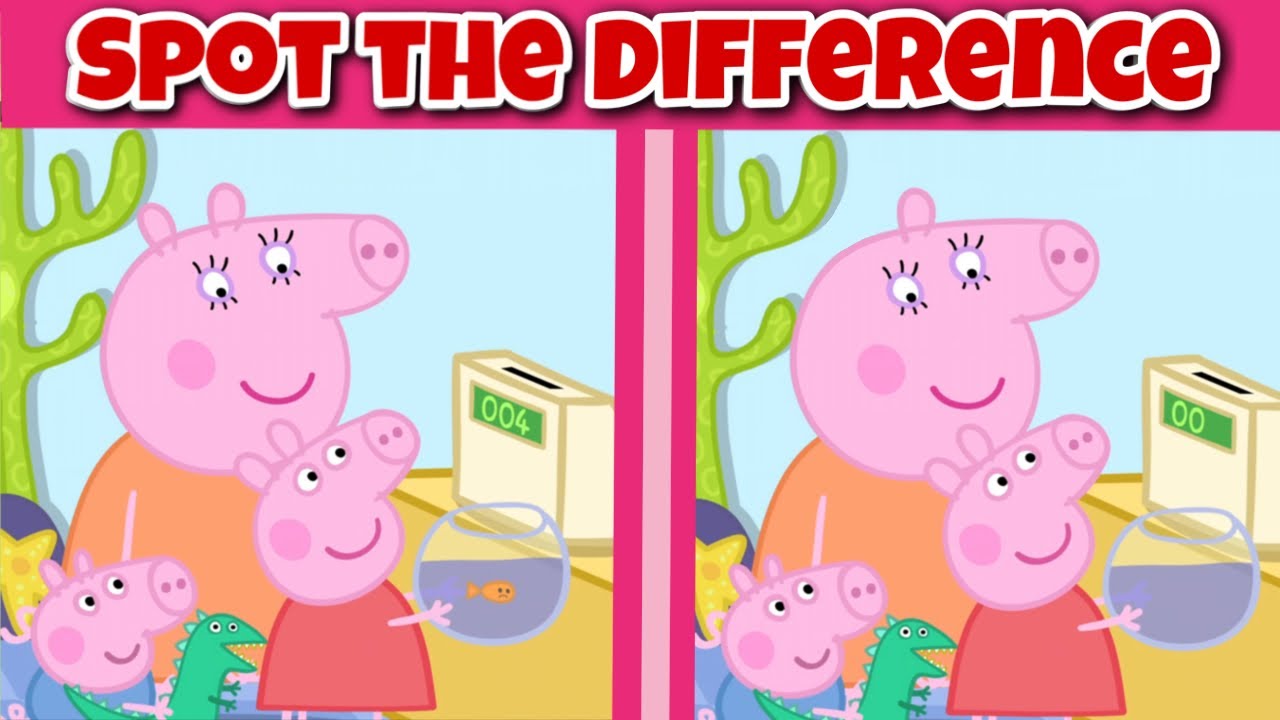 PEPPA PIG Spot the Difference | Children’s Game | Find the difference kid friendly challenge