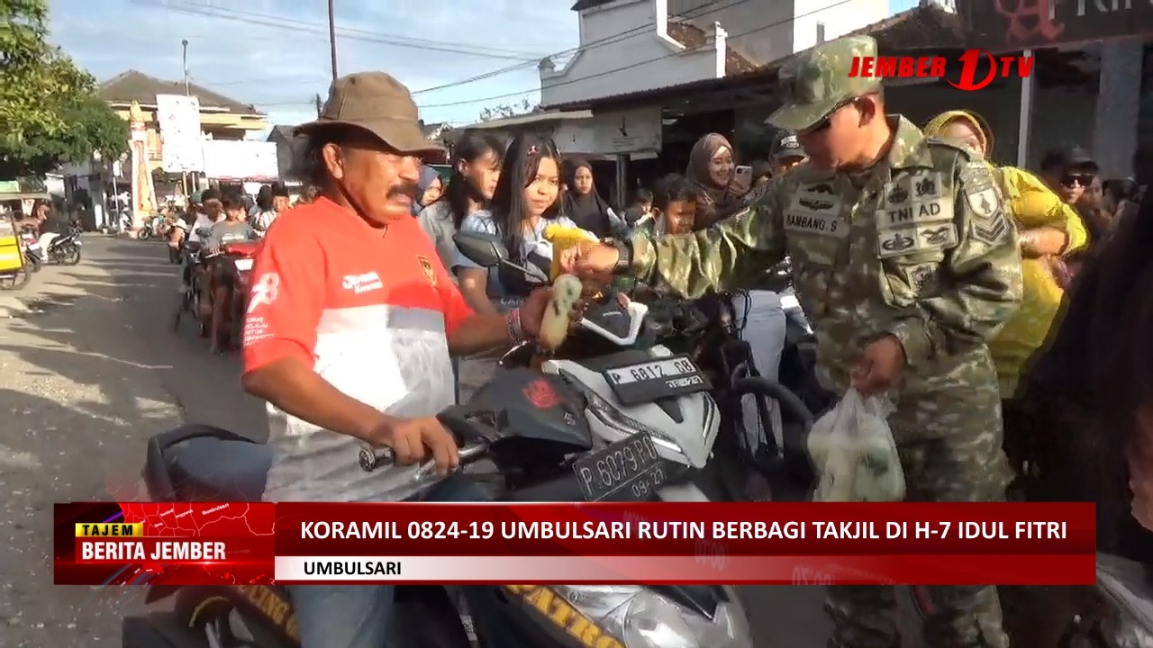 KORAMIL 0824-19 UMBULSARI RUTIN BERBAGI TAKJIL DI H - 7 IDUL FITRI
