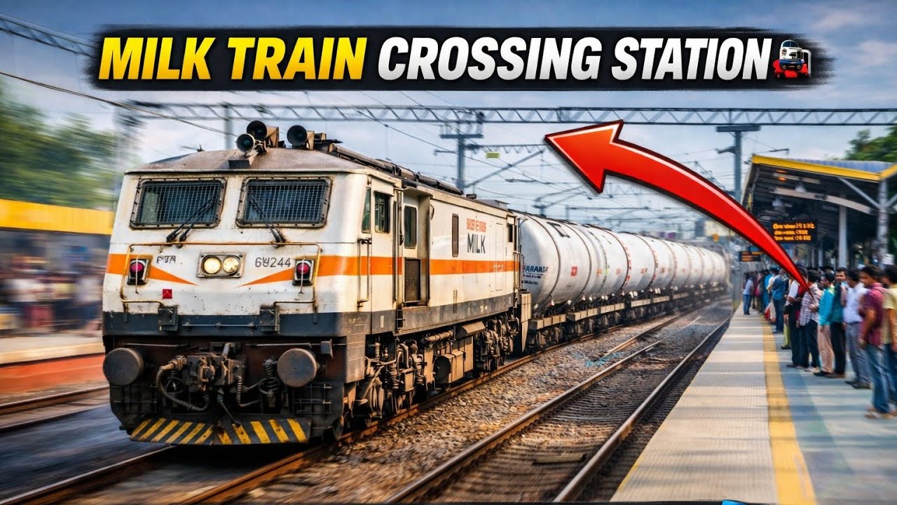 Indian Railways 🚆 Diesel Tanker Malgadi | Fuel Train Crossing