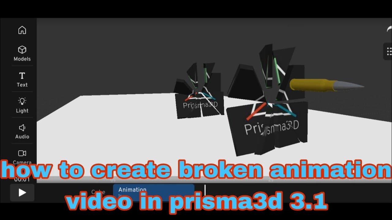 Как сломать анимацию в Prisma3D 3.1 || prismavisuals || моделирование физики||#prisma3dtoturial