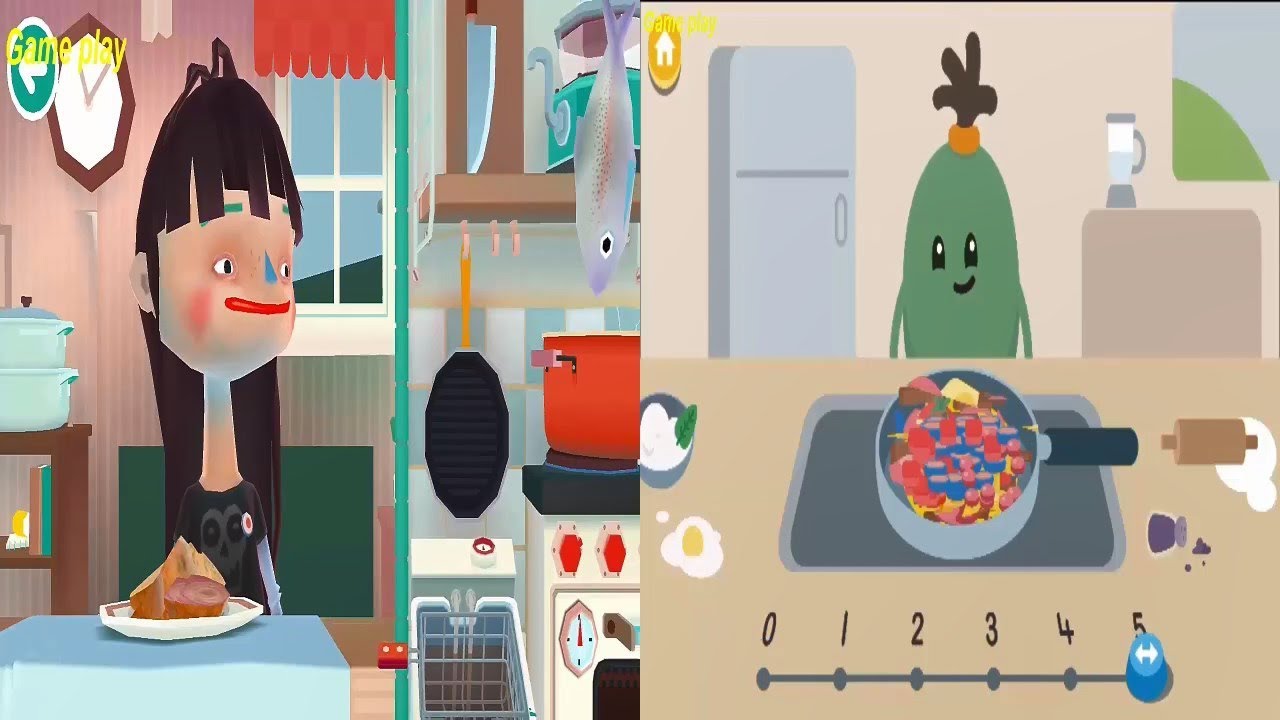 Toca kitchen 2 VS Dumb Ways JR Boffo's Breakfast Gameplay